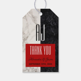 モダンモノグ結婚ラムありがとう ギフトタグ