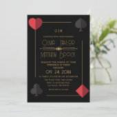 モダンモノグ遊ラム結婚カード 招待状 (スタンド正面)