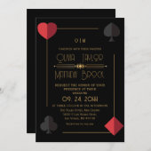 モダンモノグ遊ラム結婚カード 招待状 (正面/裏面)