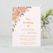 モダンモモの毛の結婚茂み 招待状 (スタンド正面)