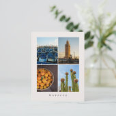 モダンモロッコ トラベル コラージュ ポストカード (スタンド正面)