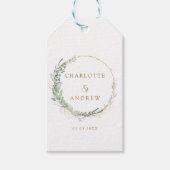 モダンユエレガントーカリ結婚のギフトラベル ギフトタグ (正面)