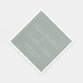 モダンユエレガントーカリ結婚ス スタンダードランチョンナプキン (角)