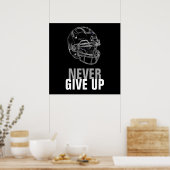 モダンユニークは与え決して ポスター (キッチン)