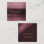 モダンユニークエレガント抽象芸術 スクエア名刺 (正面/裏面)