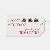 モダンユニークシンプル業クリスマスプレゼントラベル ギフトタグ (正面(横))