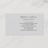 モダンユニークホリスティック健康 名刺 (裏面)