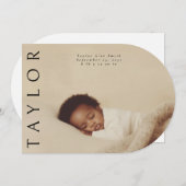 モダンユニークミニマル写真 招待状 (正面/裏面)