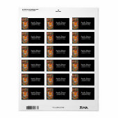 モダンユニークヴィンテージドアアート写真 ラベル (フルシート)