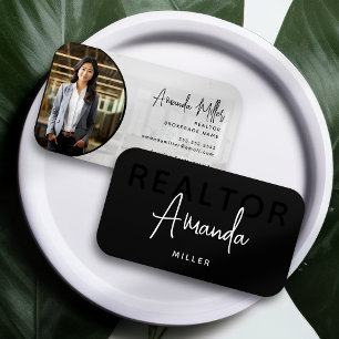 モダンユニーク不動産仲介業者実在代理業者 名刺