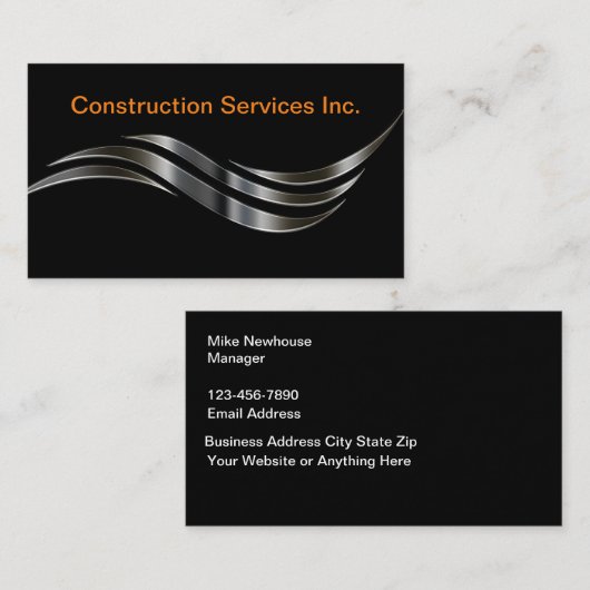 モダンユニーク建築 名刺 (正面/裏面)