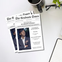 モダンユニーク新聞の写真卒業