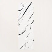 モダンユニーク白黒大理石モノグラム ヨガマット (裏面)