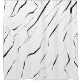 モダンユニーク白黒 シャワーカーテン (正面)