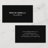 モダンユニーク白黒 名刺 (正面/裏面)