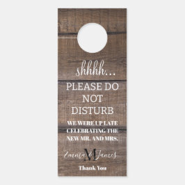 モダンユニーク素朴ホテルの邪魔をせ結婚ん ドアノブサイン