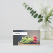 モダンユニーク野菜パーソナルシェフ栄養士 名刺 (スタンド正面)