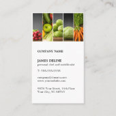 モダンユニーク野菜パーソナルシェフ栄養士 名刺 (正面)