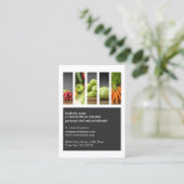 モダンユニーク野菜パーソナルシェフ栄養士 名刺 (スタンド正面)