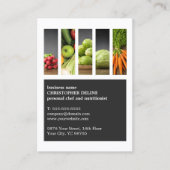 モダンユニーク野菜パーソナルシェフ栄養士 名刺 (正面)