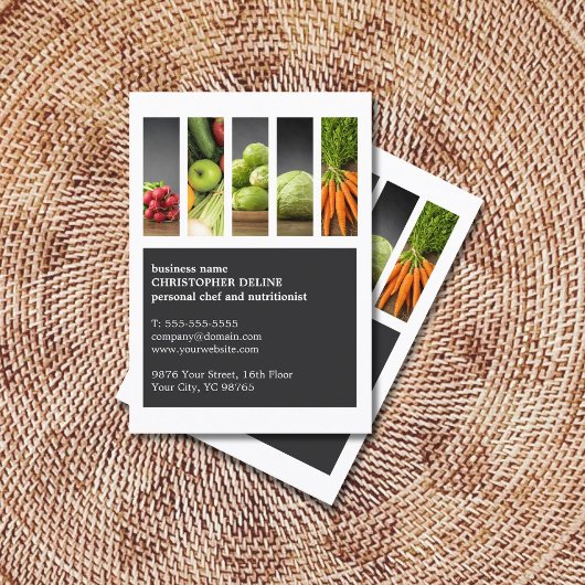 モダンユニーク野菜パーソナルシェフ栄養士 名刺