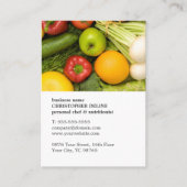 モダンユニーク野菜パーソナルシェフ栄養士 名刺 (正面)