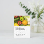 モダンユニーク野菜パーソナルシェフ栄養士 名刺 (スタンド正面)