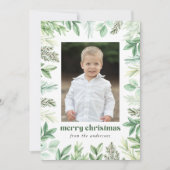 モダンユーカリとエバーグリーン写真 シーズンカード (正面)