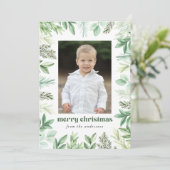 モダンユーカリとエバーグリーン写真 シーズンカード (スタンド正面)