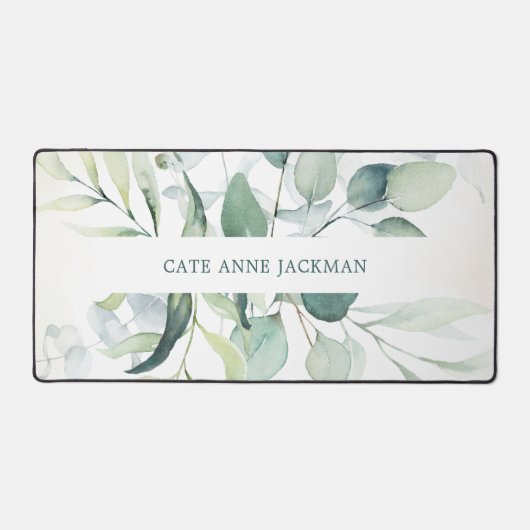 モダンユーカリエレガント素朴ー デスクマット (正面)