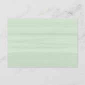 モダンユーカリ幾何結婚フレーム詳細 エンクロージャーカード (裏面)