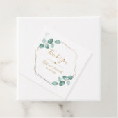 モダンユーカリ水カラー金ゴールドスクリプ結婚ト フェイバータグ (インサイチュ)