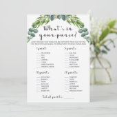 モダンユーカリ葉ブライダルシャワーゲーム (スタンド正面)