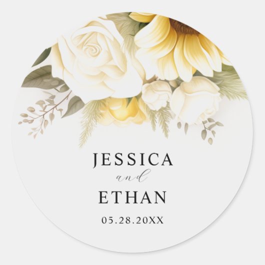 モダンユーカリ野フローラ植物学結婚院 ラウンドシール (正面)