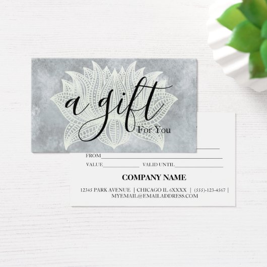 モダンヨガスタジオインストラクターギフト券 (デスク)