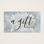 モダンヨガスタジオインストラクターギフト券 (正面)