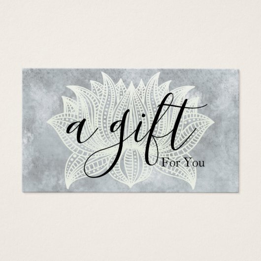 モダンヨガスタジオインストラクターギフト券 (正面)