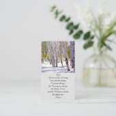 モダンライフカードの葬儀お祝い 名刺 (スタンド正面)