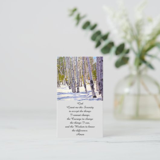 モダンライフカードの葬儀お祝い 名刺 (スタンド正面)