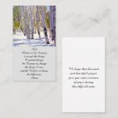 モダンライフカードの葬儀お祝い 名刺 (正面/裏面)