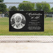 モダンライフスクリプエレガントトと写真のお祝い 横断幕 (インサイチュ)