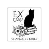 モダンライブラリーキャットブック ラバースタンプ (インプリント)