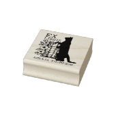 モダンライブラリー猫のブックプレート ラバースタンプ (スタンプ)