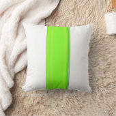 モダンライムストライプ装飾用クッション クッション (ブランケット)