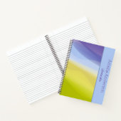モダンライムブルーラベンダー名Teacher Planner ノートブック (内部)