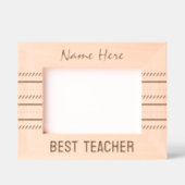 モダンラインアート最高の先生 レーザー彫刻フレーム (正面)