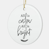 モダンラウンド オーナメント All Is Calm, All is Bright (左)