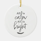 モダンラウンド オーナメント All Is Calm, All is Bright (正面)