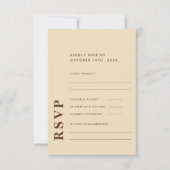 モダンラエレガントイシンプルベ結婚イ 出欠カード (正面)