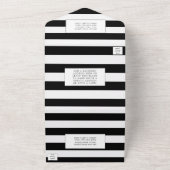 モダンラグジュアリーウェディングコレクション - 赤いバラ オールインワン招待状 (外側)